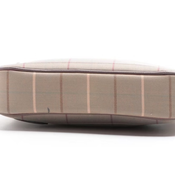 Vintage Burberry Plaid Shoulder Bag with Leather Trim - Picture 4 of 4